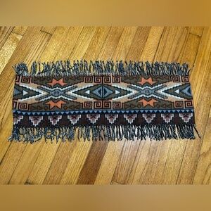 Cashmink V. FRAAS - Germany Vintage Acrylic Infinity Scarf Aztec Southwestern